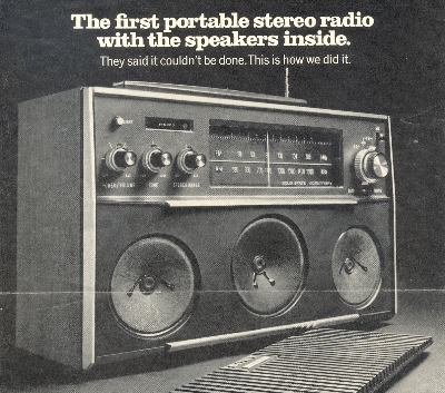 First Portable Stereo Radio